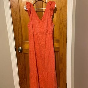 Flutter Sleeve Maxi Dress